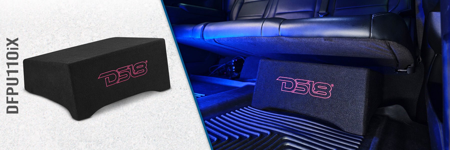 インディアナペイサーズ　ミニボブ DS18's DFPU110iX: Easy-to-Install Under-Seat Subwoofer Enclosure