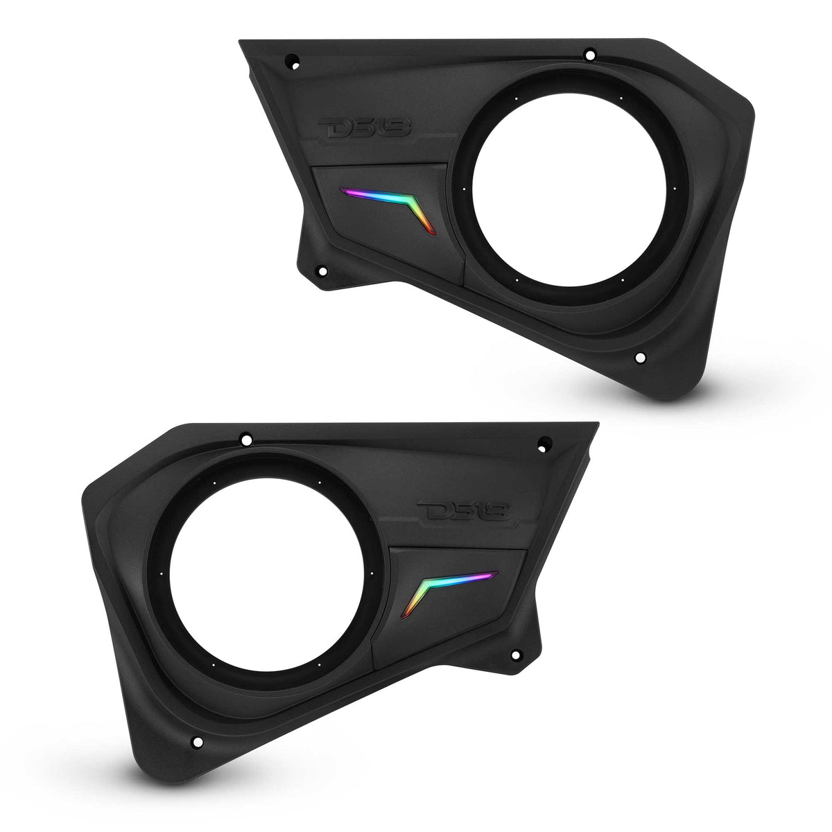 Polaris RZR Rear Door Panels for 8" Speakers with Digital LED Lighting
