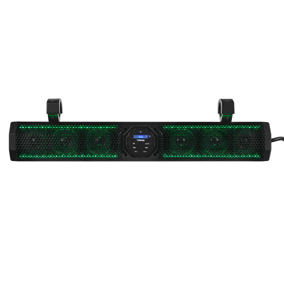 26" Marine Amplified Soundbar with Bluetooth USB & RGB Lighting 6 Speakers 600 Watts