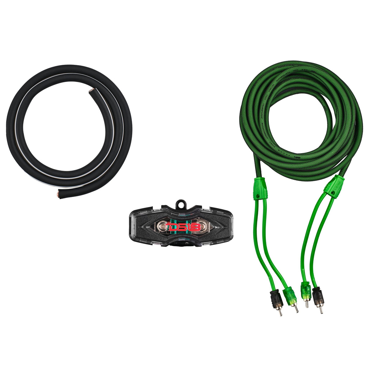 4-GA Amplifier Installation Kit - GREEN