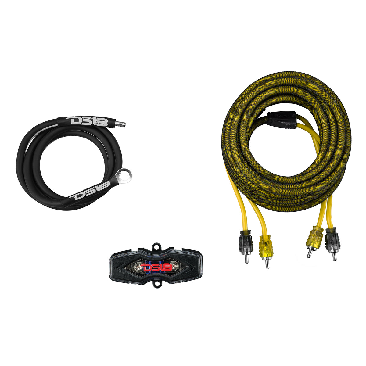 8-GA Amplifier Installation Wiring Kit - Yellow