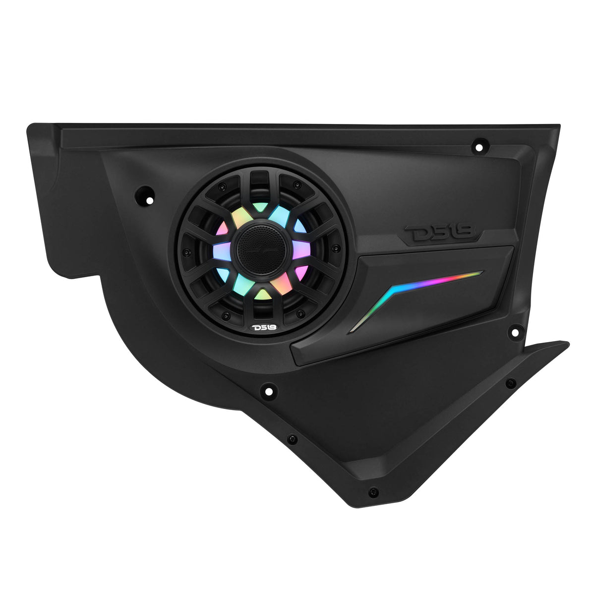 Can-Am Maverick X3 Front Door Speaker Panels with 6.5" NXL-IQ6/BK and Digital LED Lighting