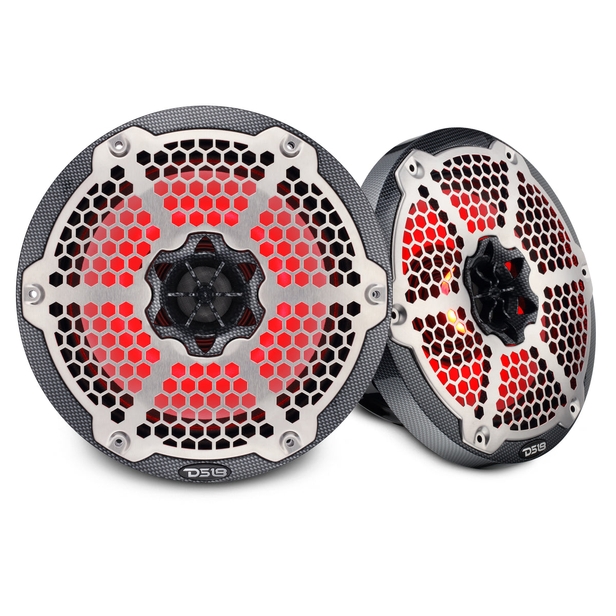 8” Marine 2-Way Hybrid Speaker with RGB LED, Compression Driver and Neodymium Magnet | 350W RMS 4-Ohm