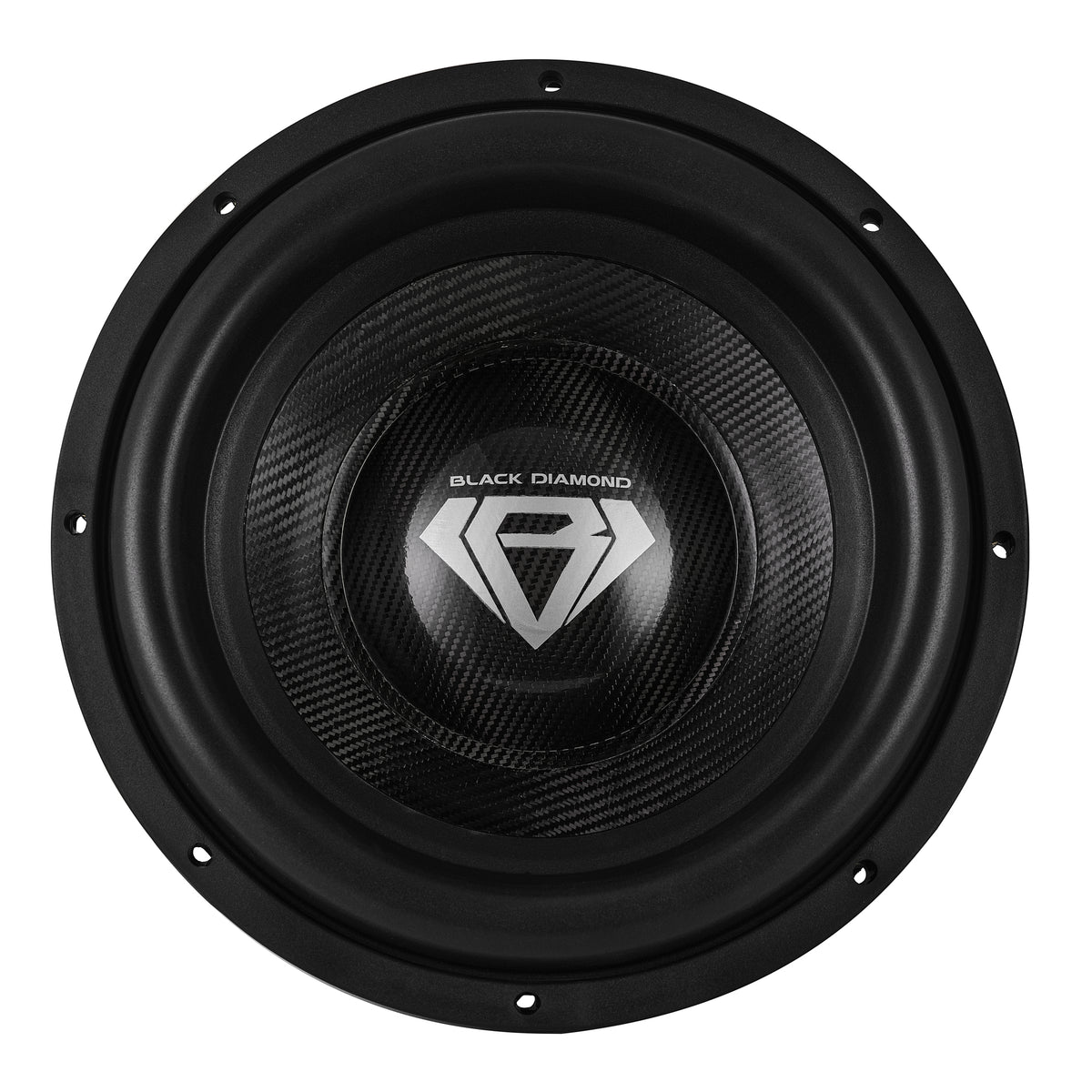 Black Diamond 15" High Excursion Subwoofer with Carbon Fiber Cone | 3500W RMS / 7000W Peak | Dual 1-Ohm Voice Coil
