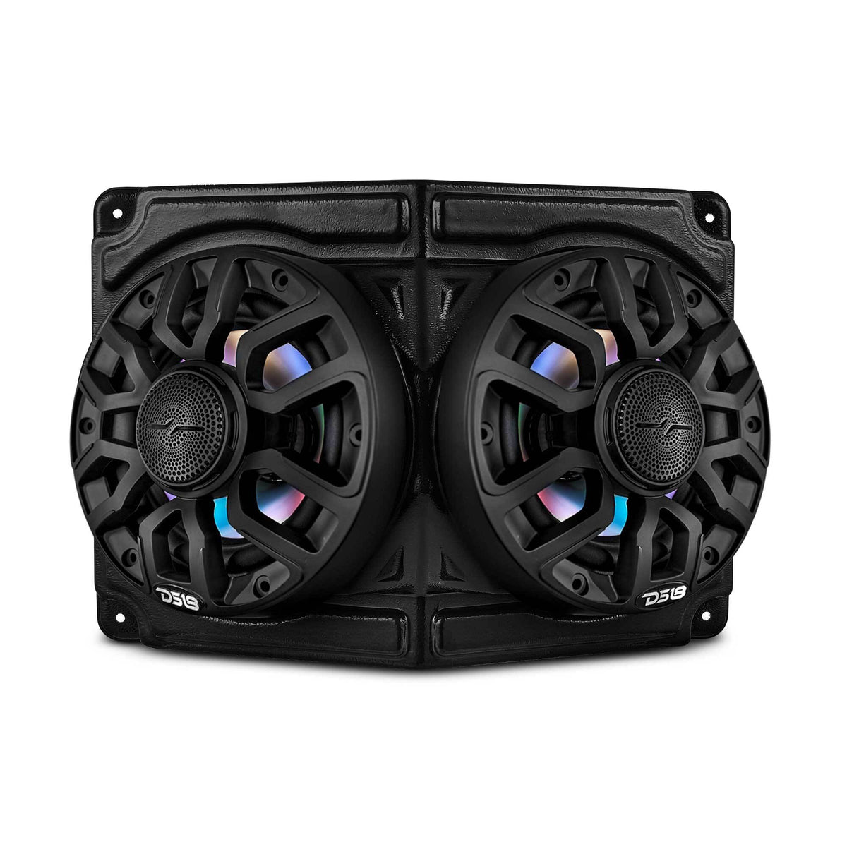 Universal Overhead Flat Mount Pod For Two 6.5” Speakers - Great for ATVs, UTVs, Golf Carts, Boats and more