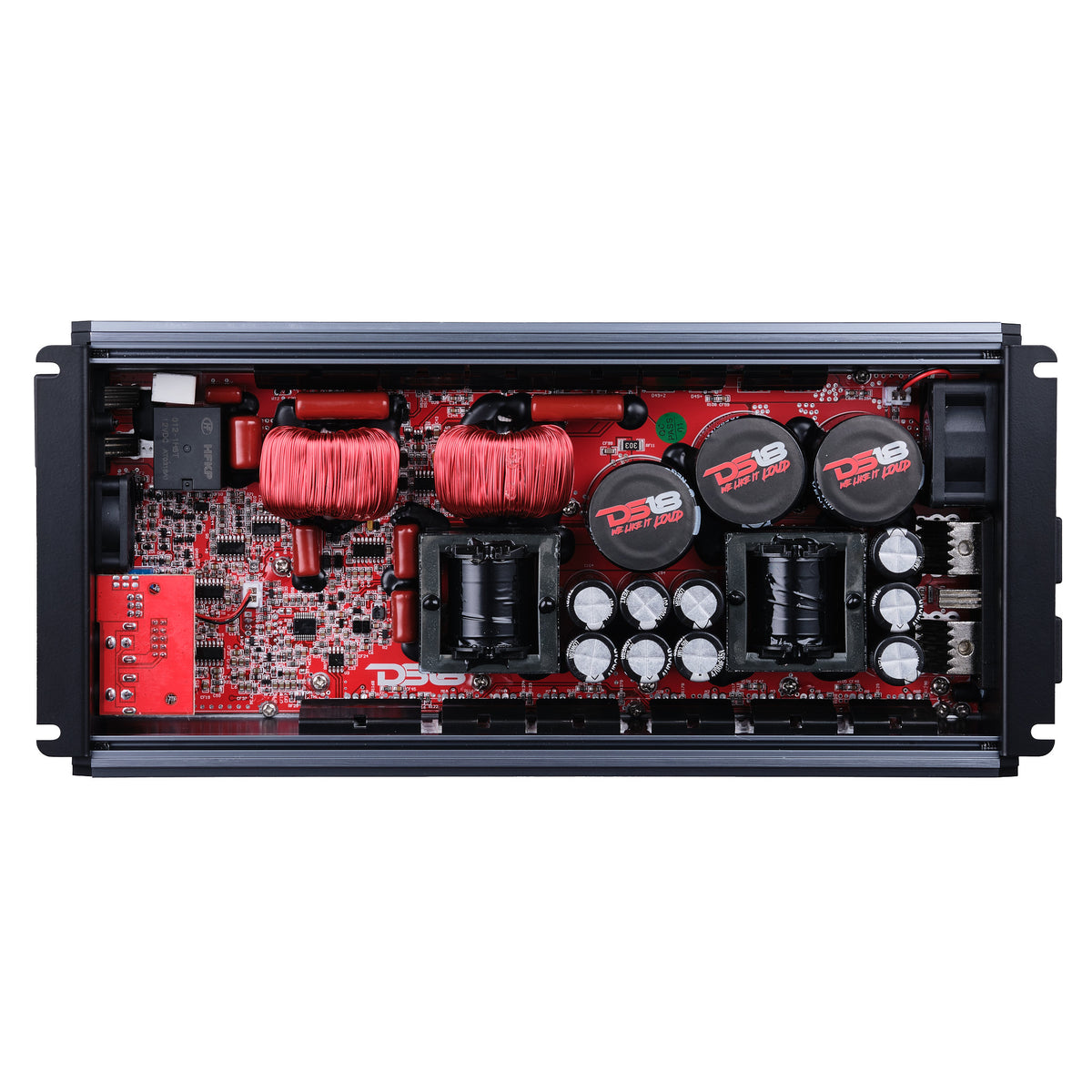 FRP Compact Full-Range Class D 1-Channel Amplifier 5,000 Watts Rms @ 1-Ohm Titanium