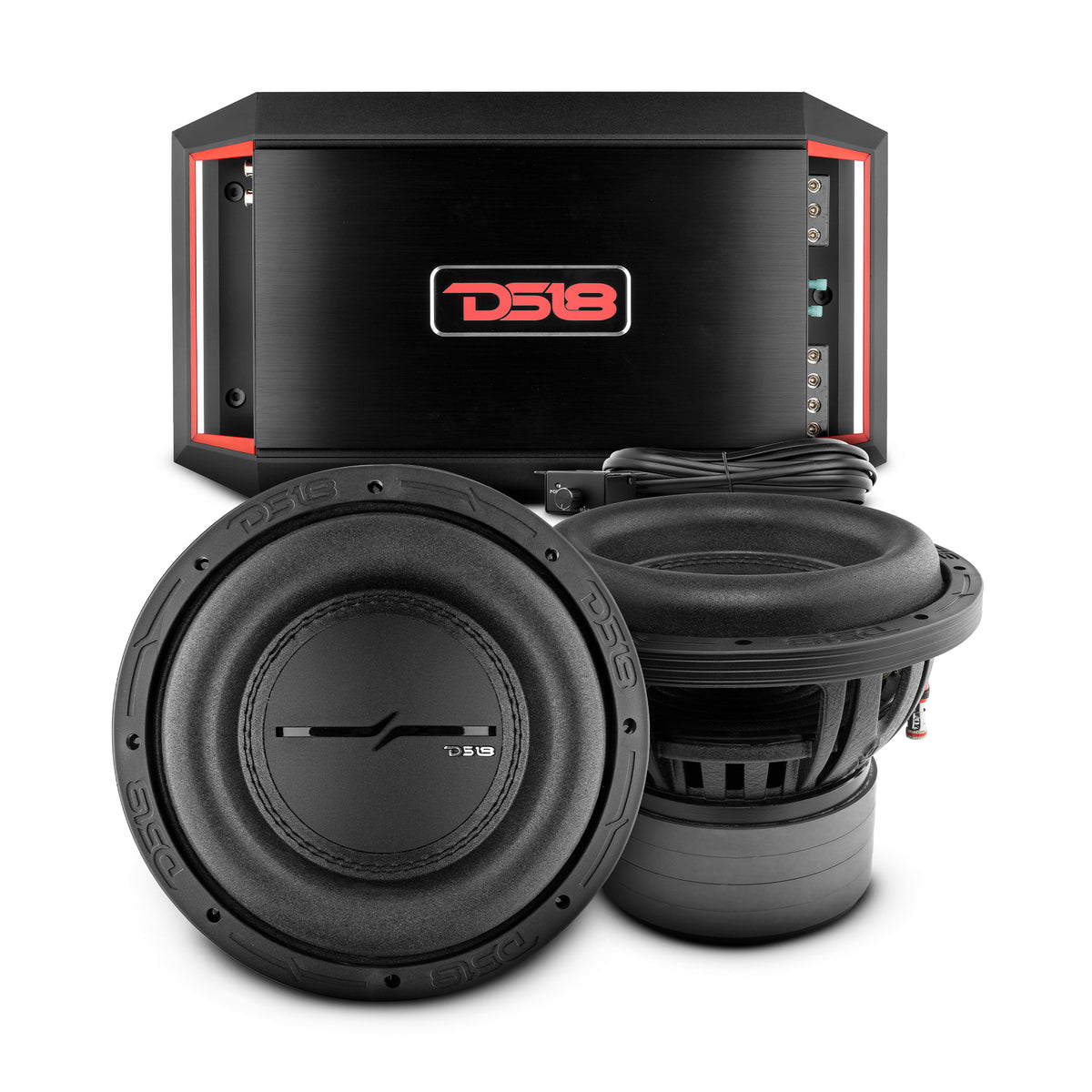 Bass Package - Pair of 8" Subwoofer ZXI8.2D and Amplifier GEN-X1800.1D