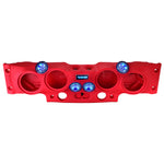 Jeep JK/JKU Overhead Sound Bar System Fits 4 X 8" Speakers (Not included) 4 X Tweeters PRO-TW4L and 2 X Drivers PRO-DRNSC1.5 and Harness Included- Red