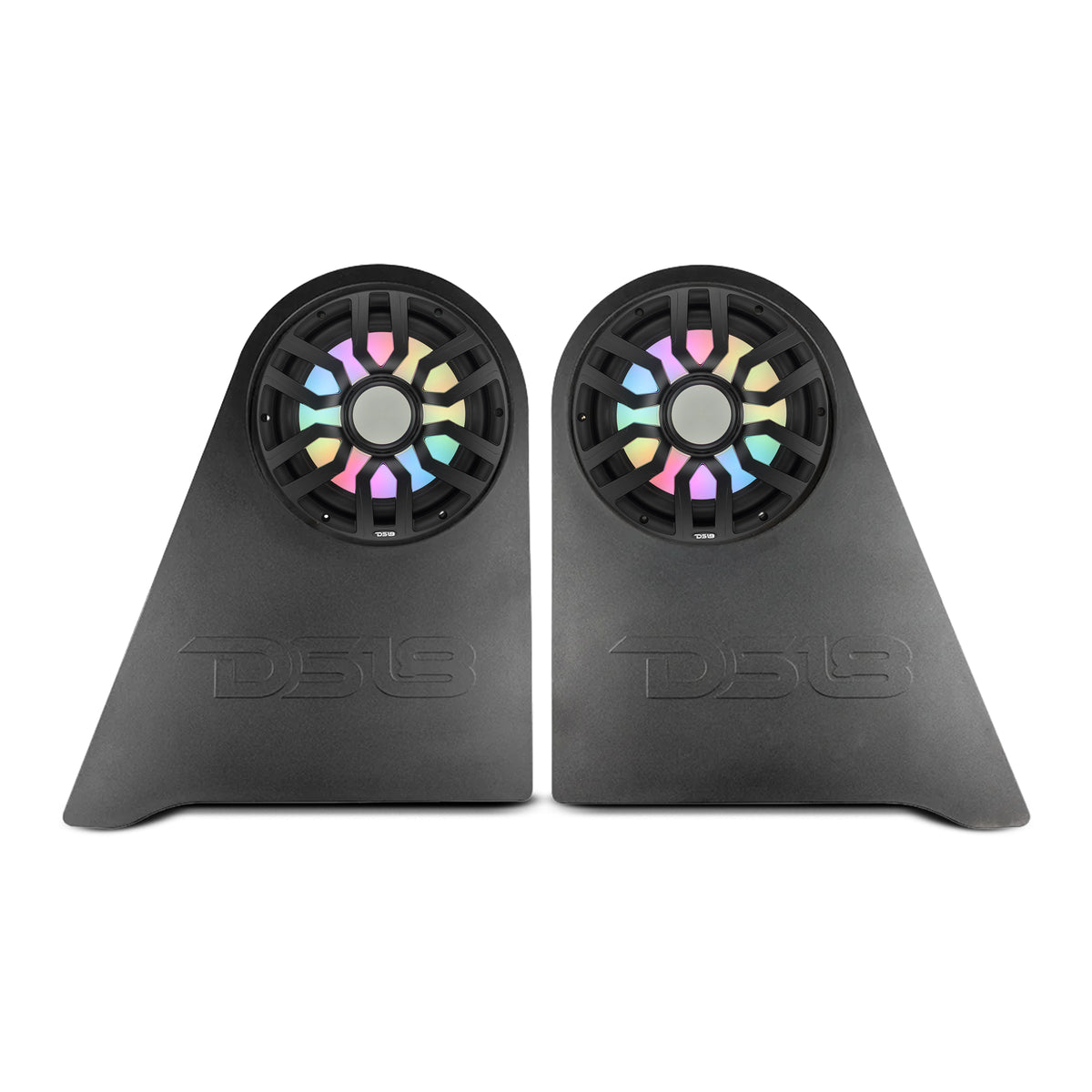 Jeep JKU Left & Right Wheel Well Sealed Enclosures with Two 12” Subwoofers and Digital LED Lights