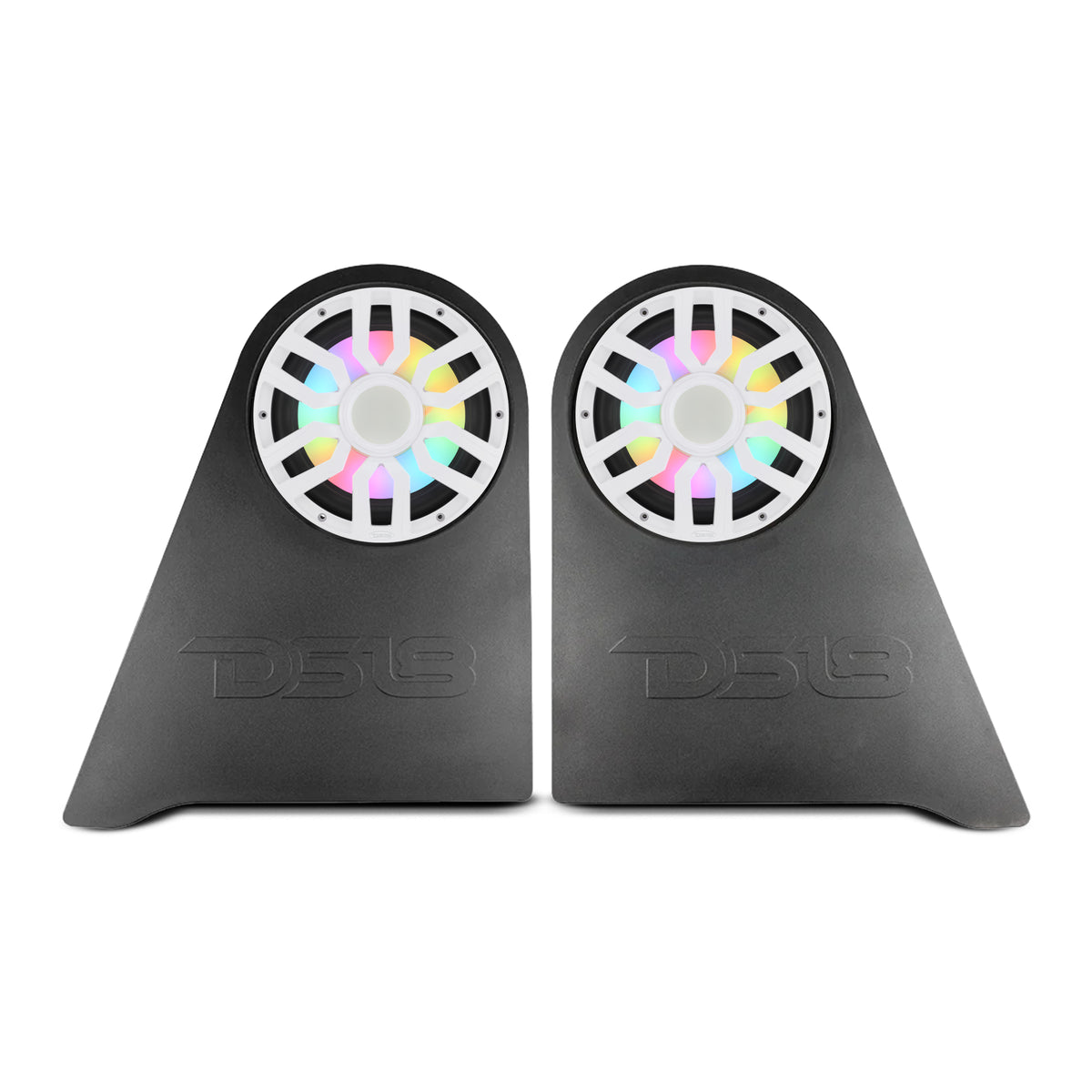 Jeep JKU Left & Right Wheel Well Sealed Enclosures with Two 12” Subwoofers and Digital LED Lights
