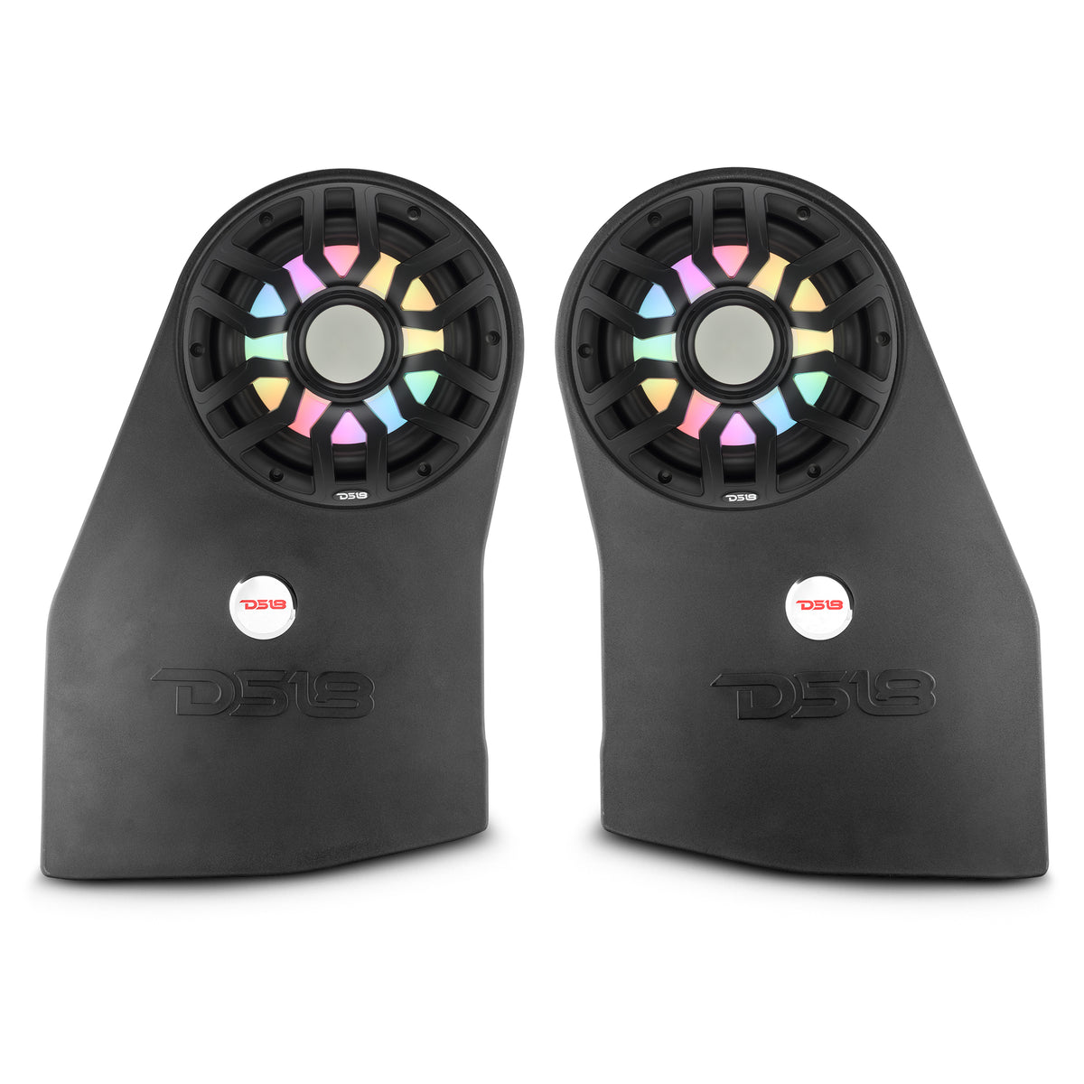 Jeep JL/JLU (2018 - 2023) Left & Right Wheel Well Sealed Enclosures with Two 10” Subwoofers and Digital LED Lights