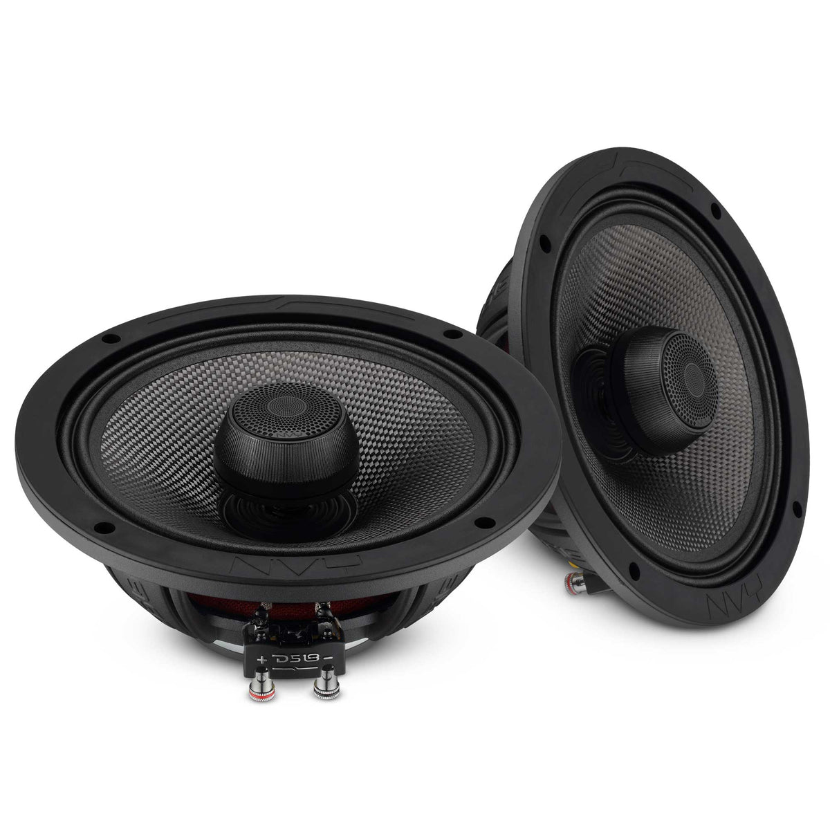 8” 2-Way Coaxial Loudspeaker with Water-Resistant Carbon Fiber Cone, 1” Bullet Tweeter, Neodymium Magnet | 300W RMS 4-Ohm