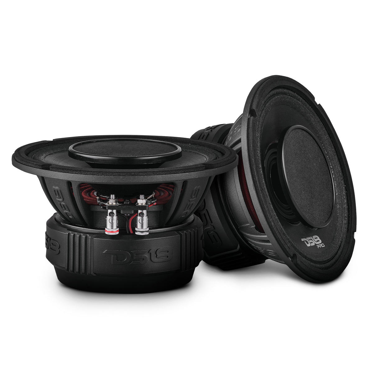 PRO 6.5" Coaxial Hybrid Mid-Range Water resistant Cone Loudspeaker with Built-in Driver 225 Watts Rms 4-Ohm