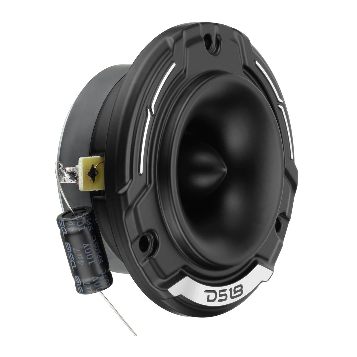 3.8" Shallow-Mount Super Bullet Compression Tweeter with 1" Aluminum Voice Coil | 100 Watts Rms 4-Ohm