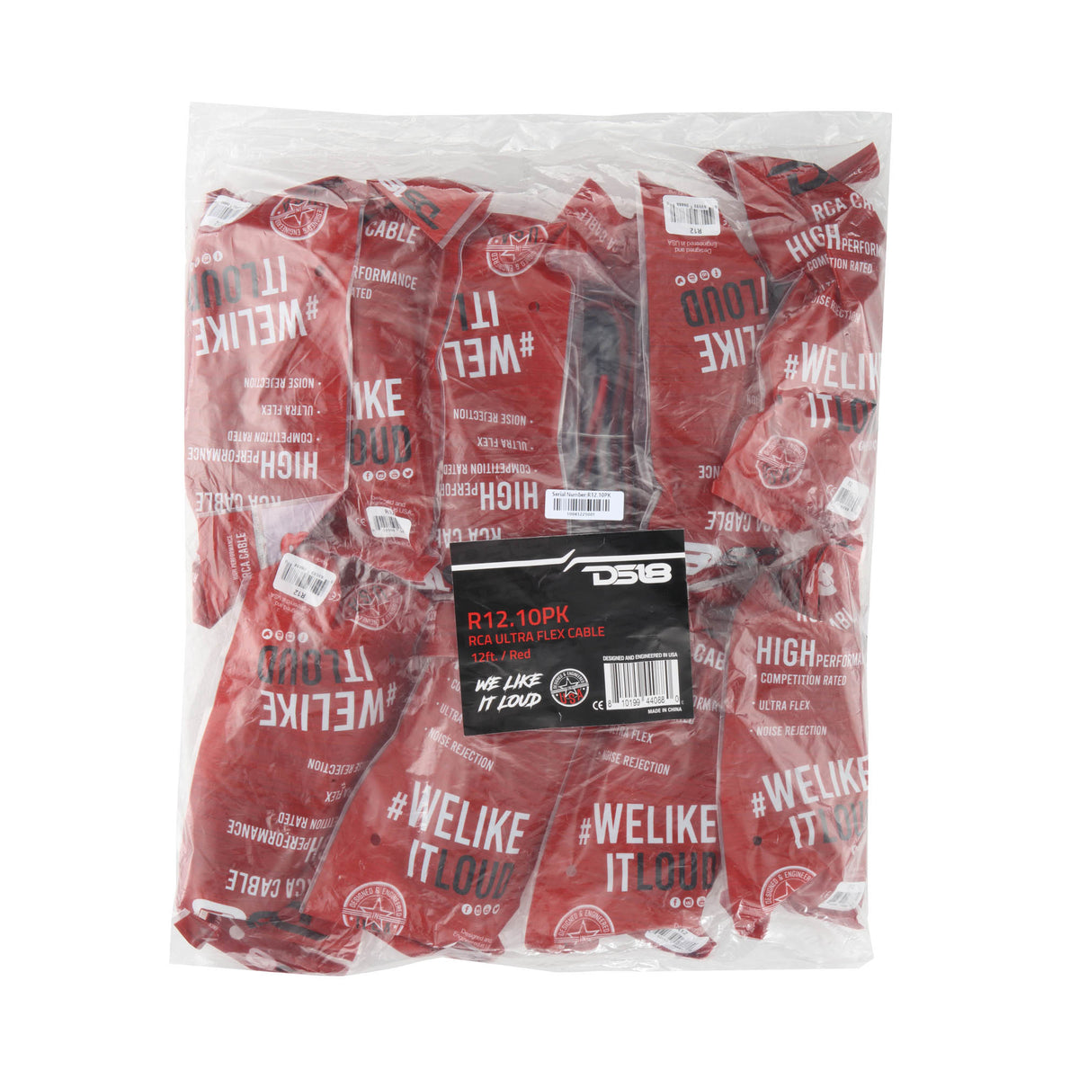 Level 2 RCA 100% Copper OFC 12 Feet - Pack 10 pieces