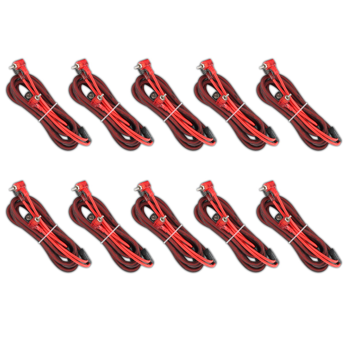 RCA 6 Feet with "L" Tips 10 Pack