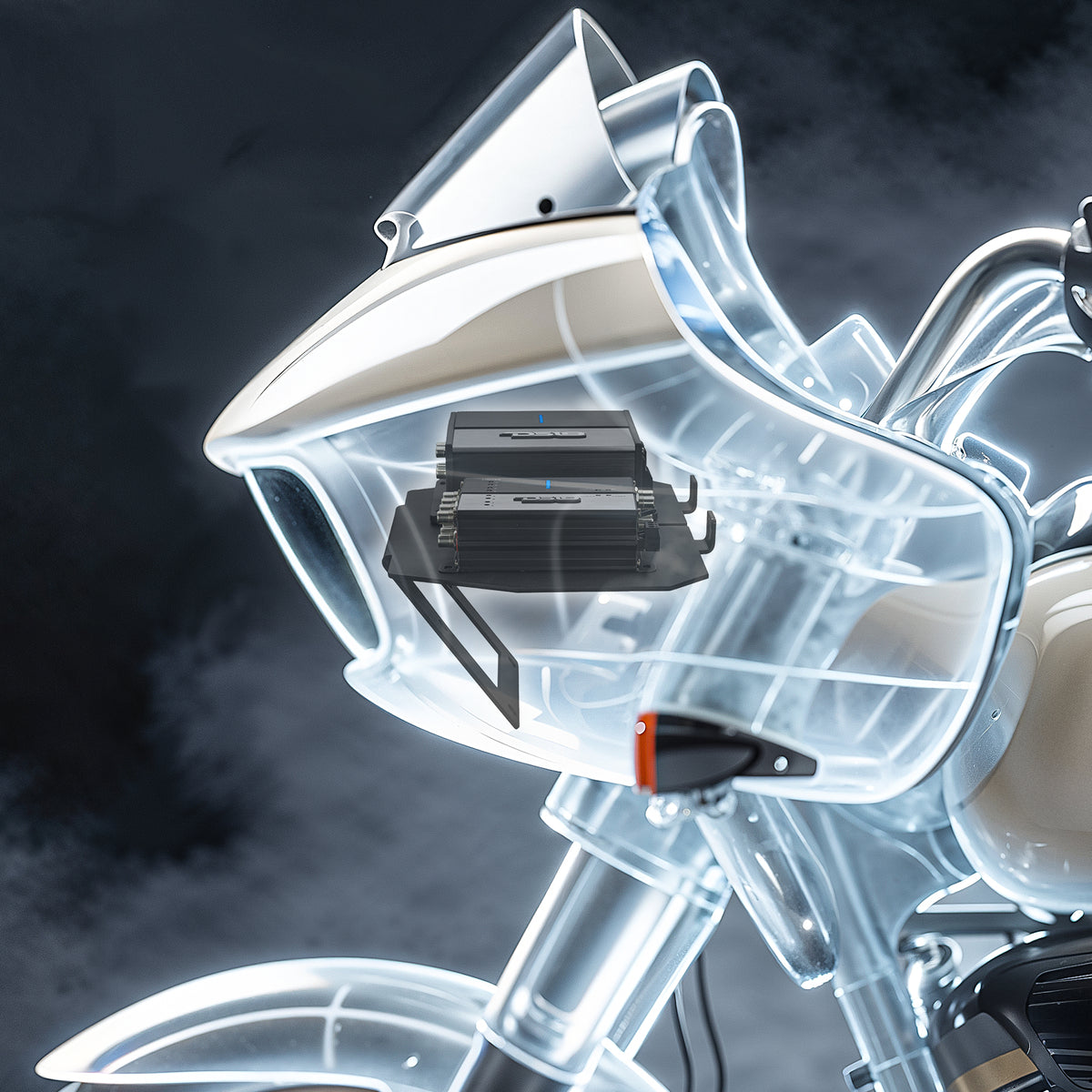 Harley-Davidson Road Glide Amplifier Rack for models 2014–2023