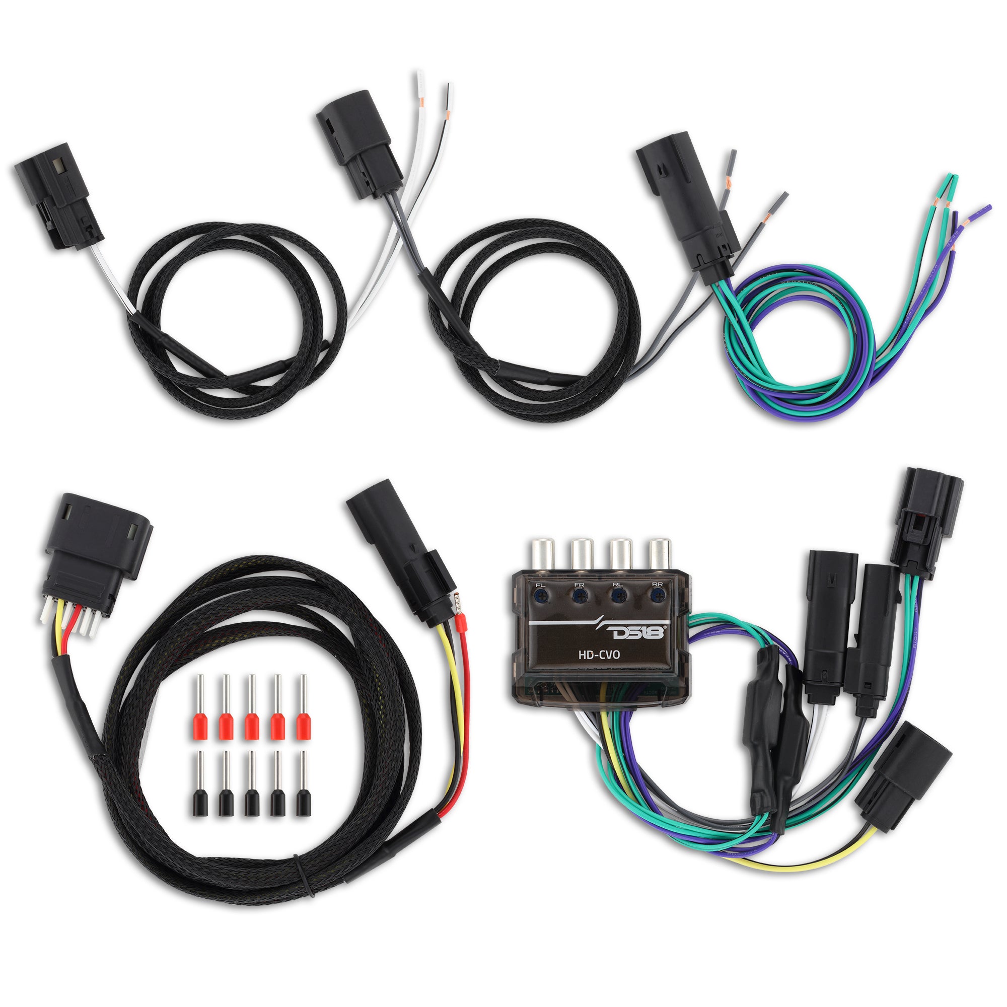 DS18 Harley-Davidson Plug And Play 4-Channel Line Output Converter Kit