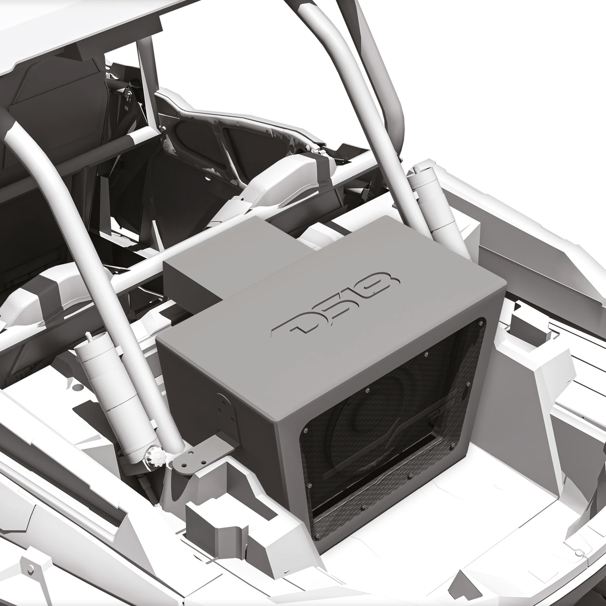 Polaris RZR PRO/XP 10" Bandpass Subwoofer Enclosure for Rear Cargo Box with Digital LED Lights | EXL-X10.2D Preloaded