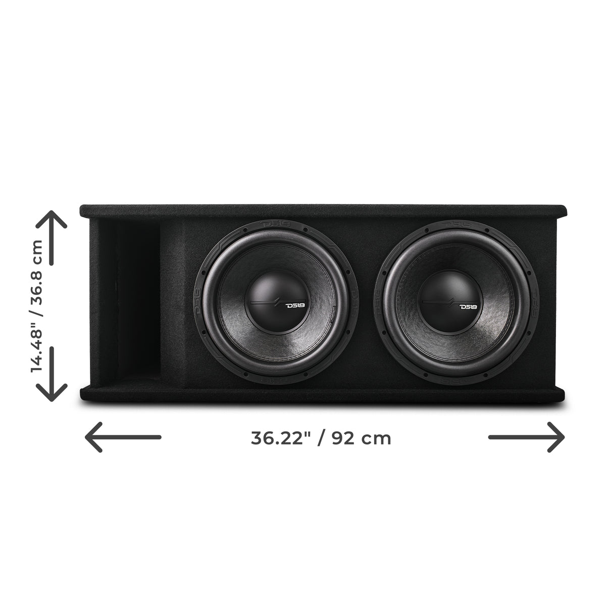 Dual 12" Loaded Subwoofer Ported Enclosure With ZR12.4D 1500 Watts Rms