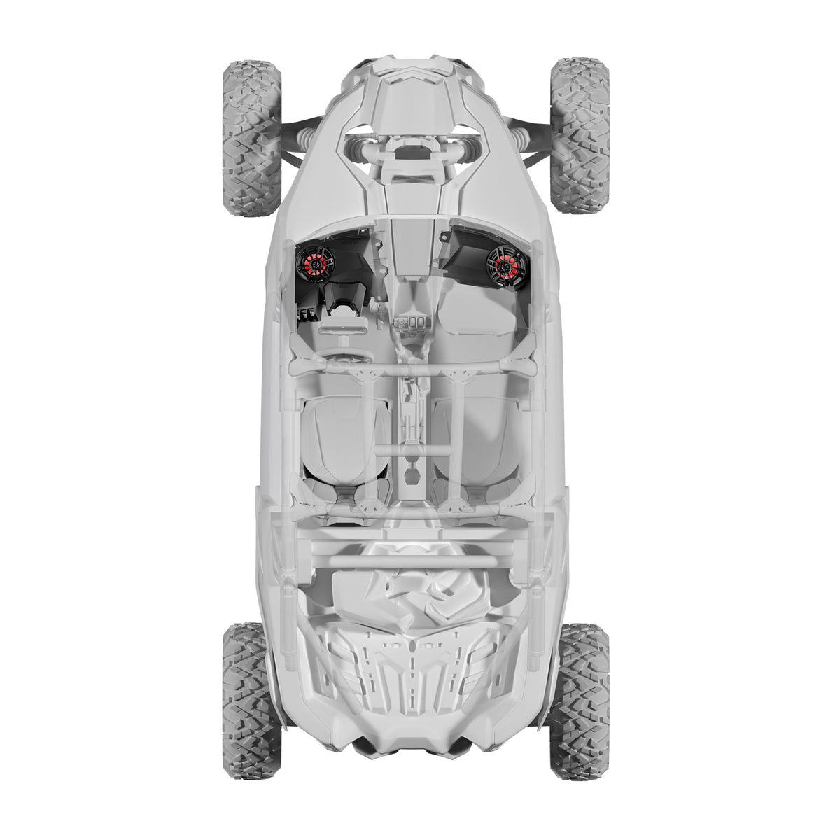 Can-Am Maverick X3 Dashboard Panel Loaded with 6.5" Speaker and Digital Lights