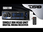 Single-DIN Digital Media Receiver Mech-Less Player, Bluetooth, Dual USB ,7 Volt Preouts