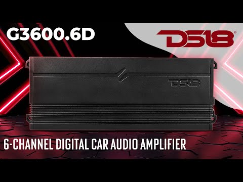 GEN-X 6-Channel Class D Full Range Amplifier | 6 x 200W @ 4-Ohm