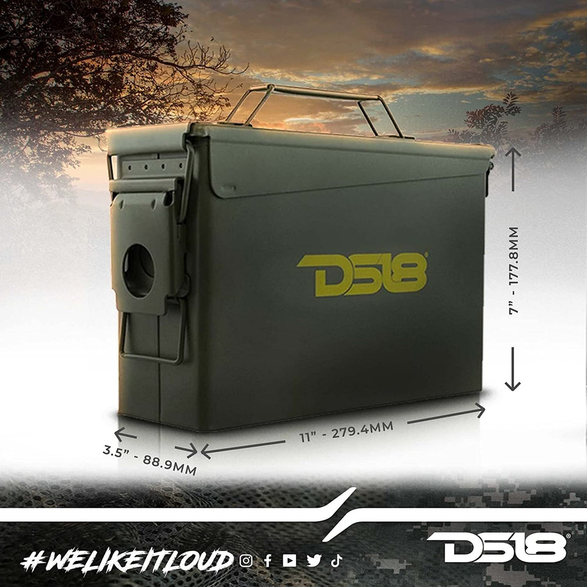 DS18 ARMY BOX Military and Army Solid Steel for Ammo.