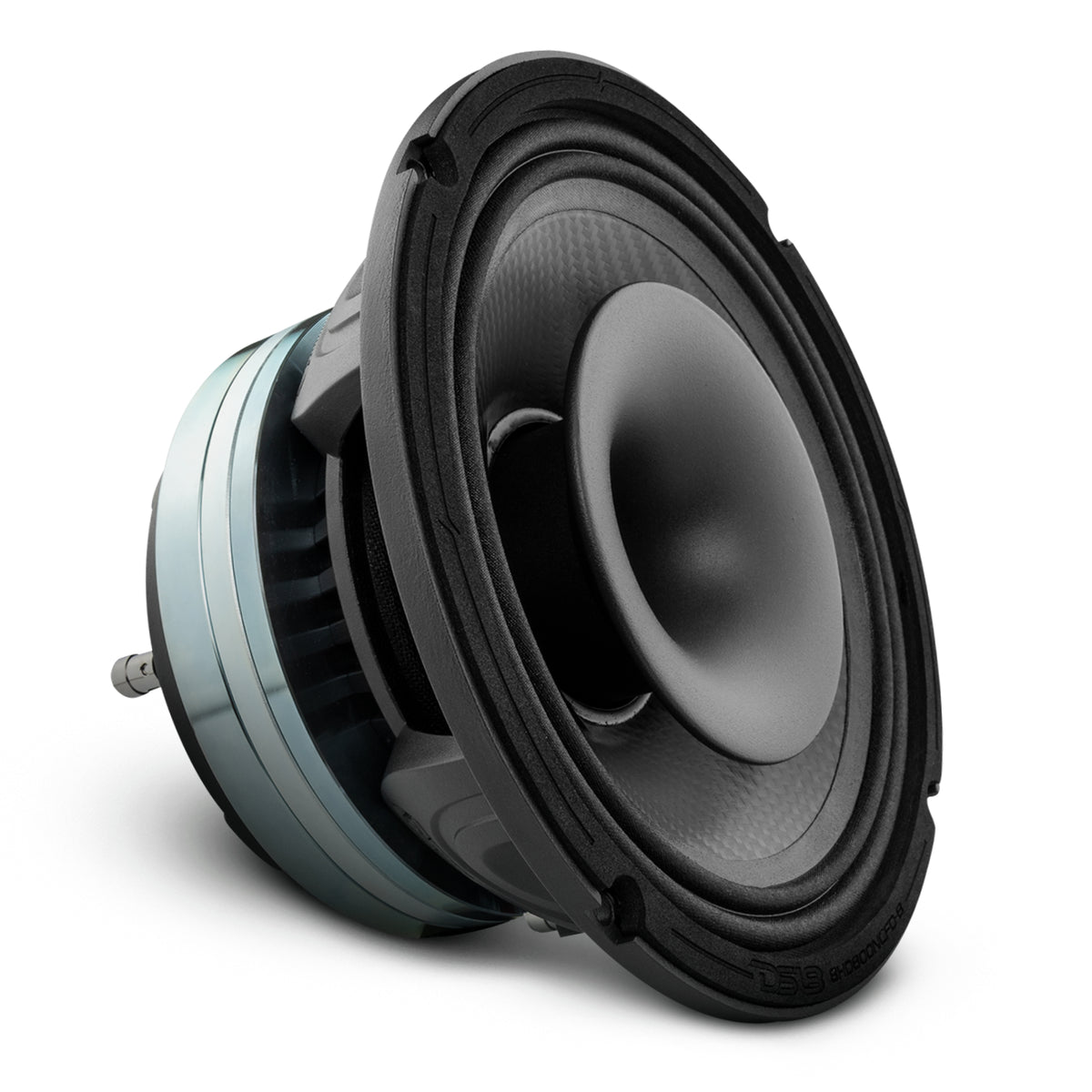 8" Neodymium Coaxial Hybrid Mid-Bass Water resistant Carbon Fiber Cone Loudspeaker with Built-in Driver 400 Watts Rms 8-Ohm