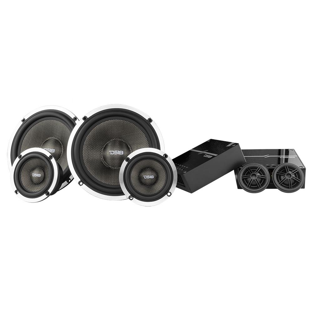 DS18 DELUXE DX 6.5" 3- Way Sound Quality Component Speaker System 580 Watts 4-Ohms car audio