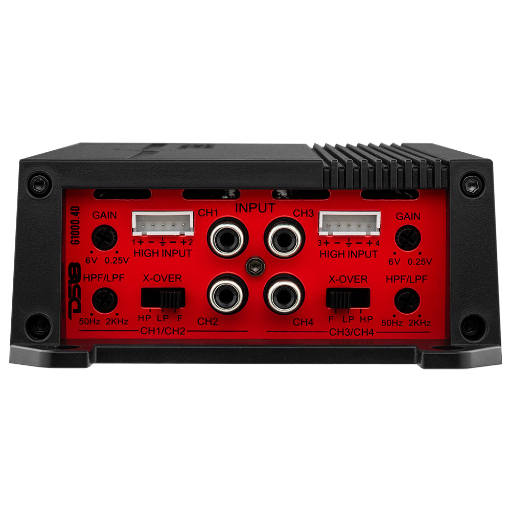 GEN-X Full-Range Class D 4-Channel Amplifier 4 x 90 Watts Rms @ 4-ohm