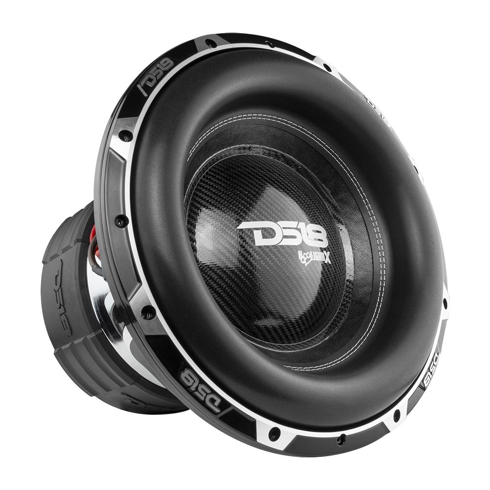 DS18 HOOLIGAN X Black Frame, High Excursion 15" audio Subwoofer 6000 Watts MAX 4" DVC 1-Ohm