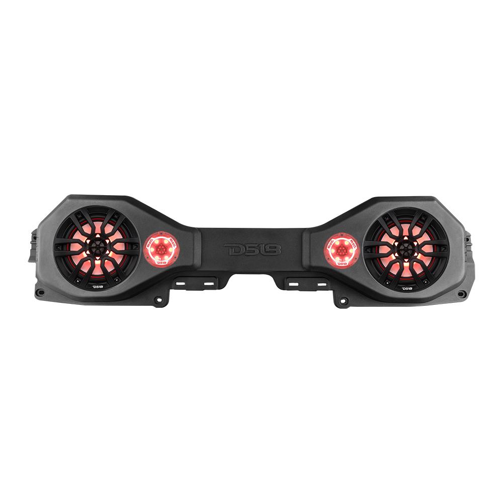 DS18 JL-SBAR22/BK Overhead Sound Bar System for JL/JLU,JT Gladiator Jeeps (2X8" Speakers 2 X Tweeters) - Black