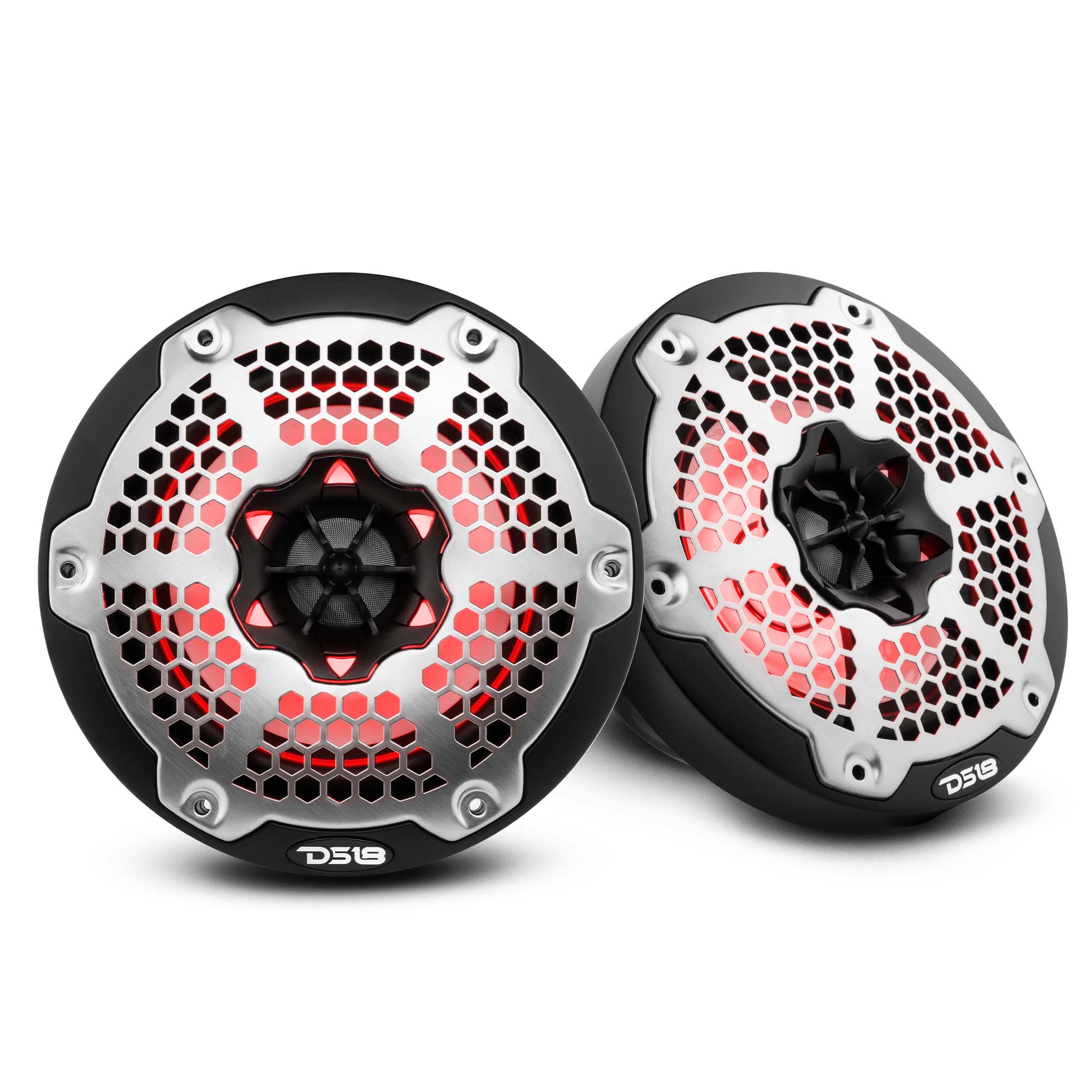 DS18 HYDRO 6.5" 2Way Marine Speakers with Integrated RGB LED Lights