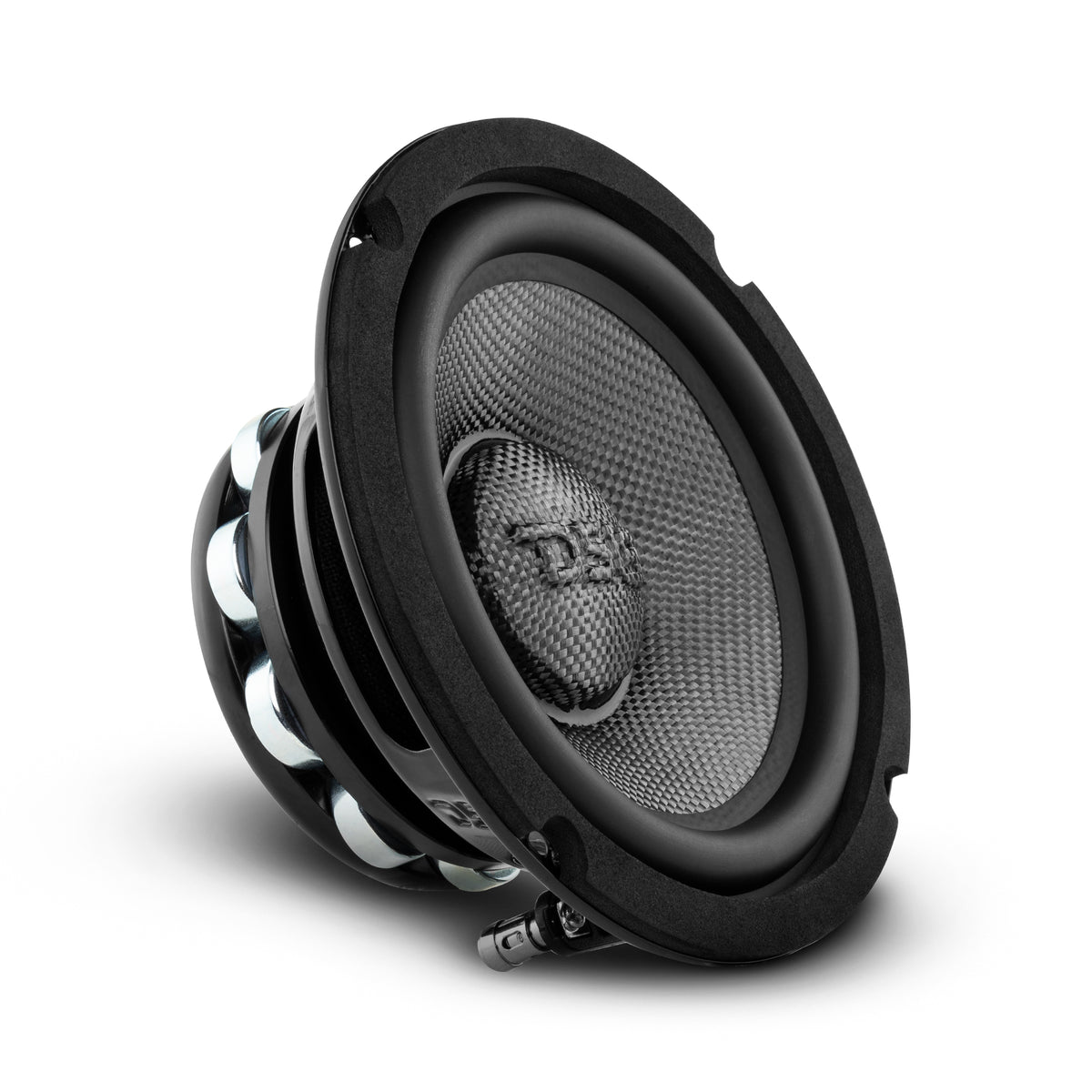 DS18 PRO-CF6.4NR 6.5" Mid-Bass Loudspeaker With Water Resistant Carbon Fiber Cone And Neodymium Rings Magnet 500 Watts 4-Ohms.
