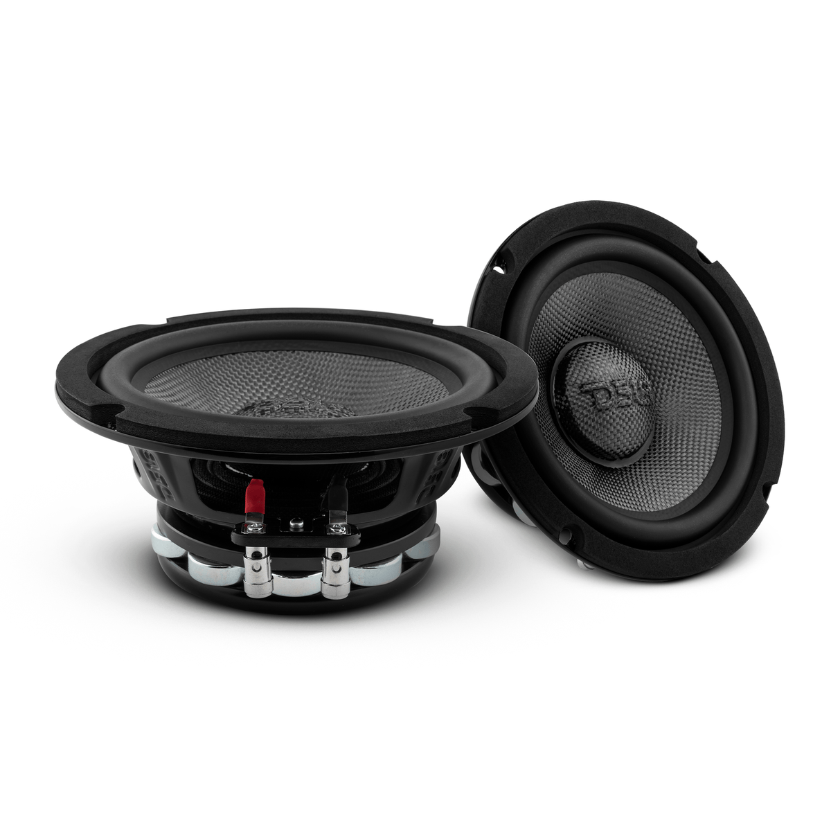 DS18 PRO-CF6.4NR 6.5" Mid-Bass Loudspeaker With Water Resistant Carbon Fiber Cone And Neodymium Rings Magnet 500 Watts 4-Ohms.