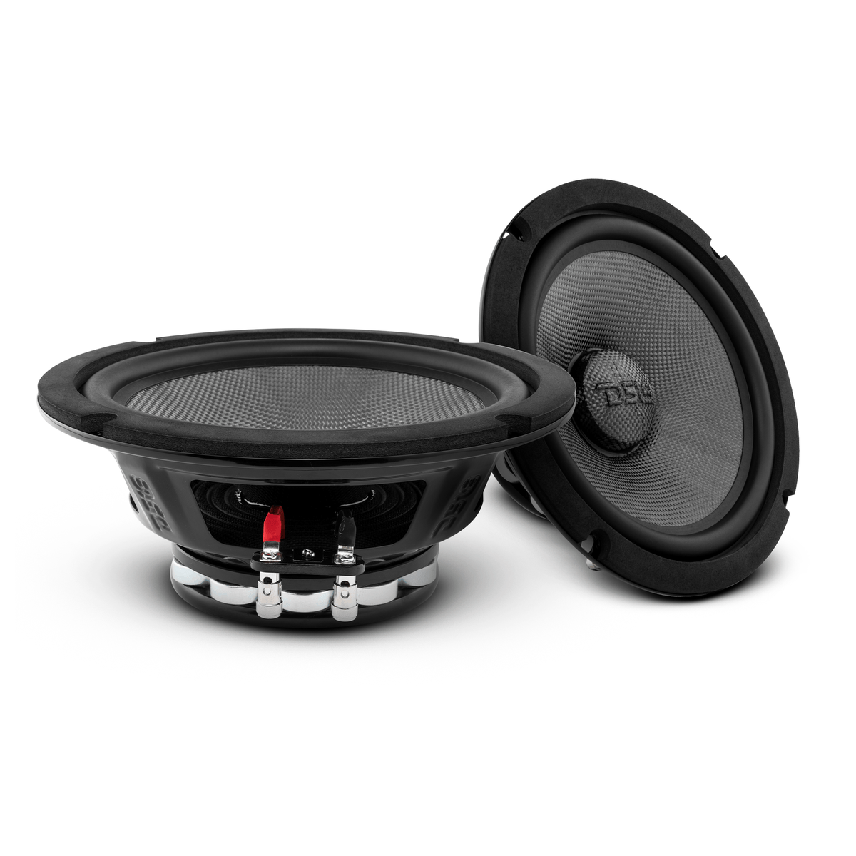 DS18 PRO-CF8.4NR 8" Mid-Bass Loudspeaker With Water Resistant Carbon Fiber Cone And Neodymium Rings Magnet 600 Watts 4-Ohms