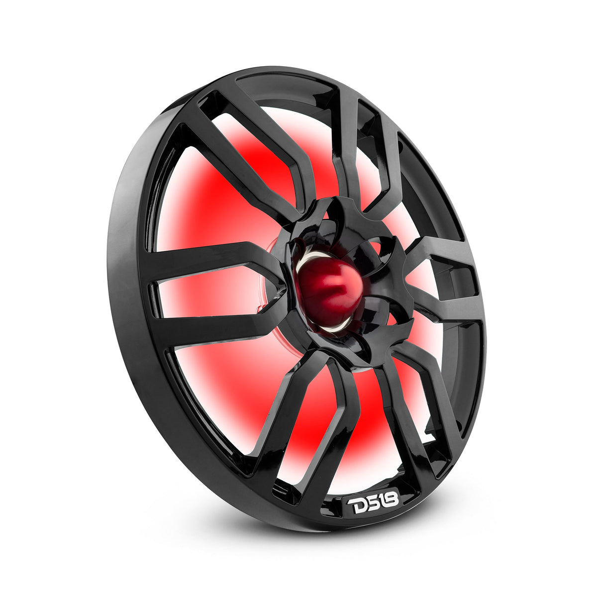 DS18 PRO-GTW10BK 10" Grill with Built-in 1.75" VC Neodymium Bullet Tweeter and RGB Lights 500 Watts Black