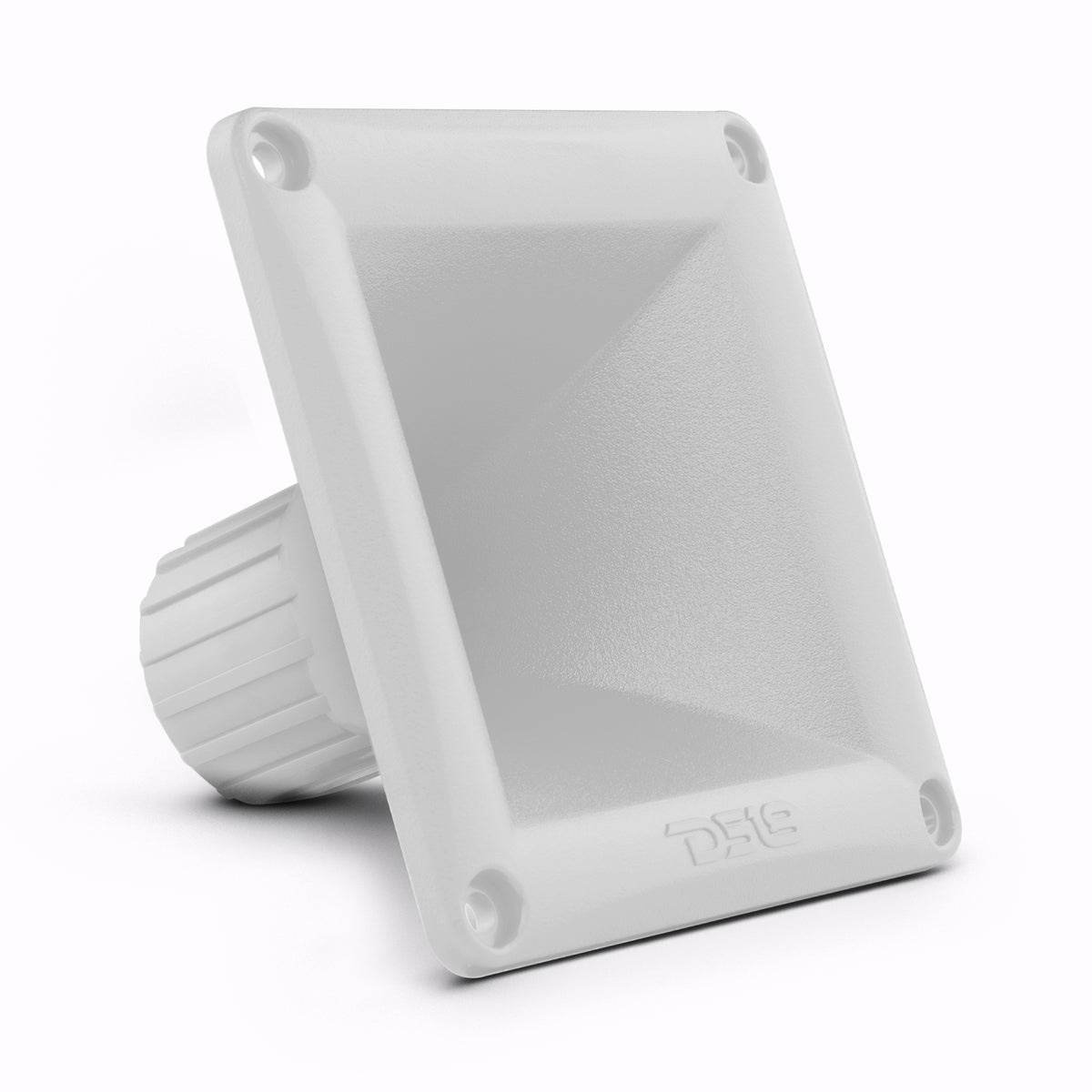 Difusor plástico de garganta de 1" con montaje de rosca – Cobertura de sonido de 45° x 45°, profundidad de 2.68"