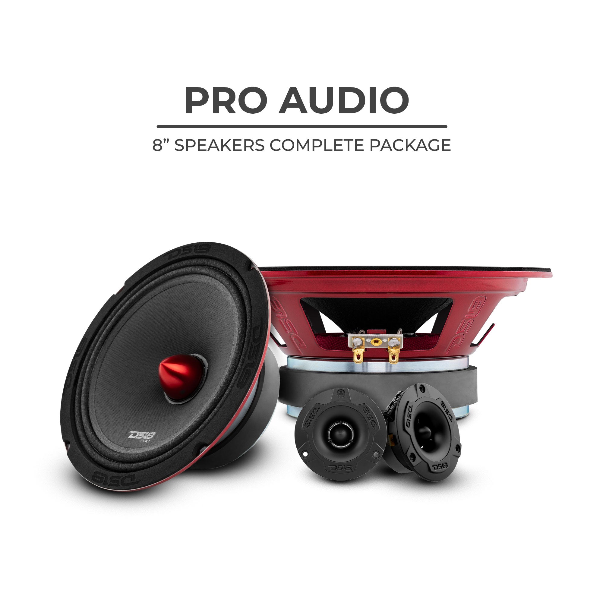 DS18 High Wattage Mid and High Range Package Extremely Loud PRO Audio 8