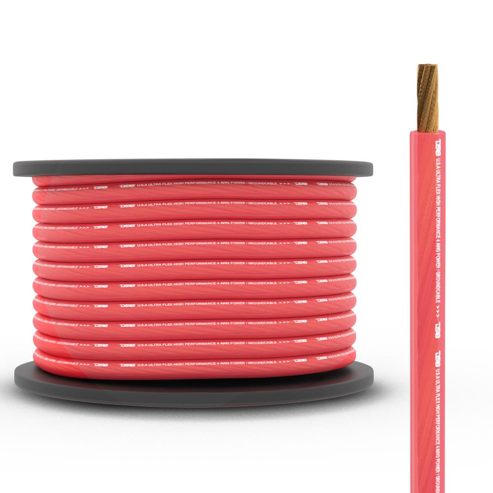 DS18 4-GA Ultra Flex CCA Ground Power Cable 100 Feet