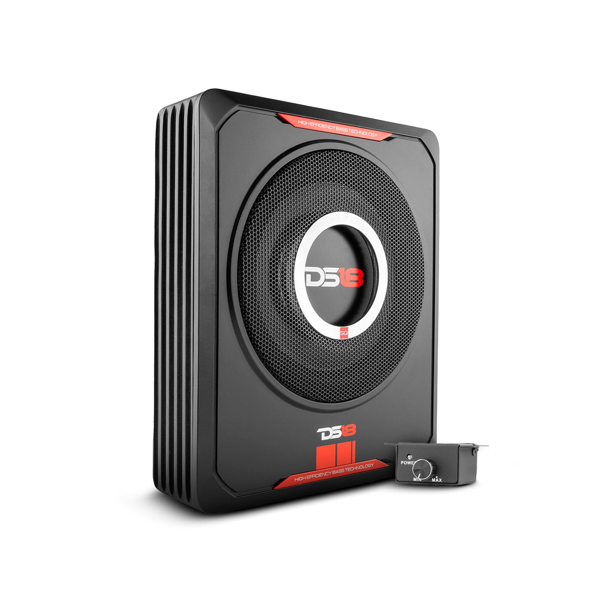 DS18 SQBASS8 8" Under Seat Amplified Powered Car Subwoofer 600 Watts.