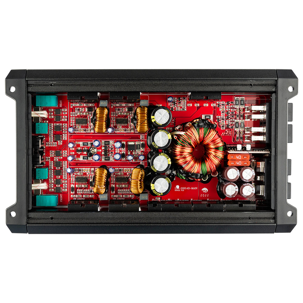 Class D 4-Channel  Full-Range Car Amplifier 200 x 4 RMS @4 OHM 3000 Watts