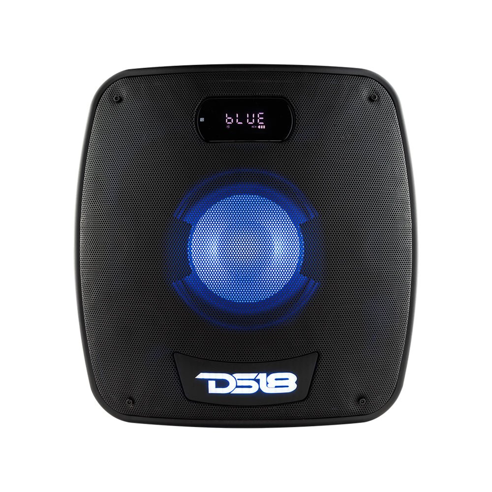 DS18 TLV6 6.5" Amplified Self Powered Portable Party Speaker With LED Light Bluetooth.