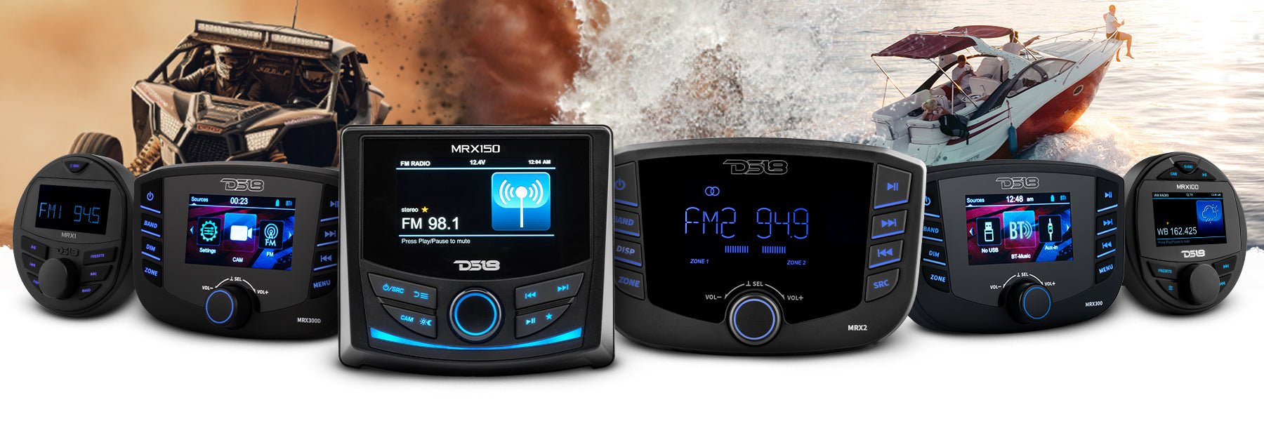 Best Marine Head Unit: Comparing DS18's MRX Series