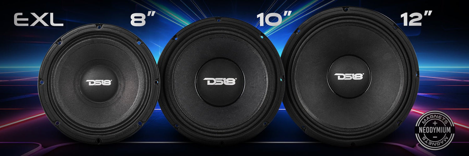 DS18's EXL-N Series - Neodymium Mid-Range Loudspeakers