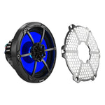 8” Marine 2-Way Hybrid Speaker with RGB LED, Compression Driver and Neodymium Magnet | 350W RMS 4-Ohm