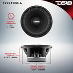 XL 12" Mid-Range Loudspeaker 750 Watts Rms 4-Ohm