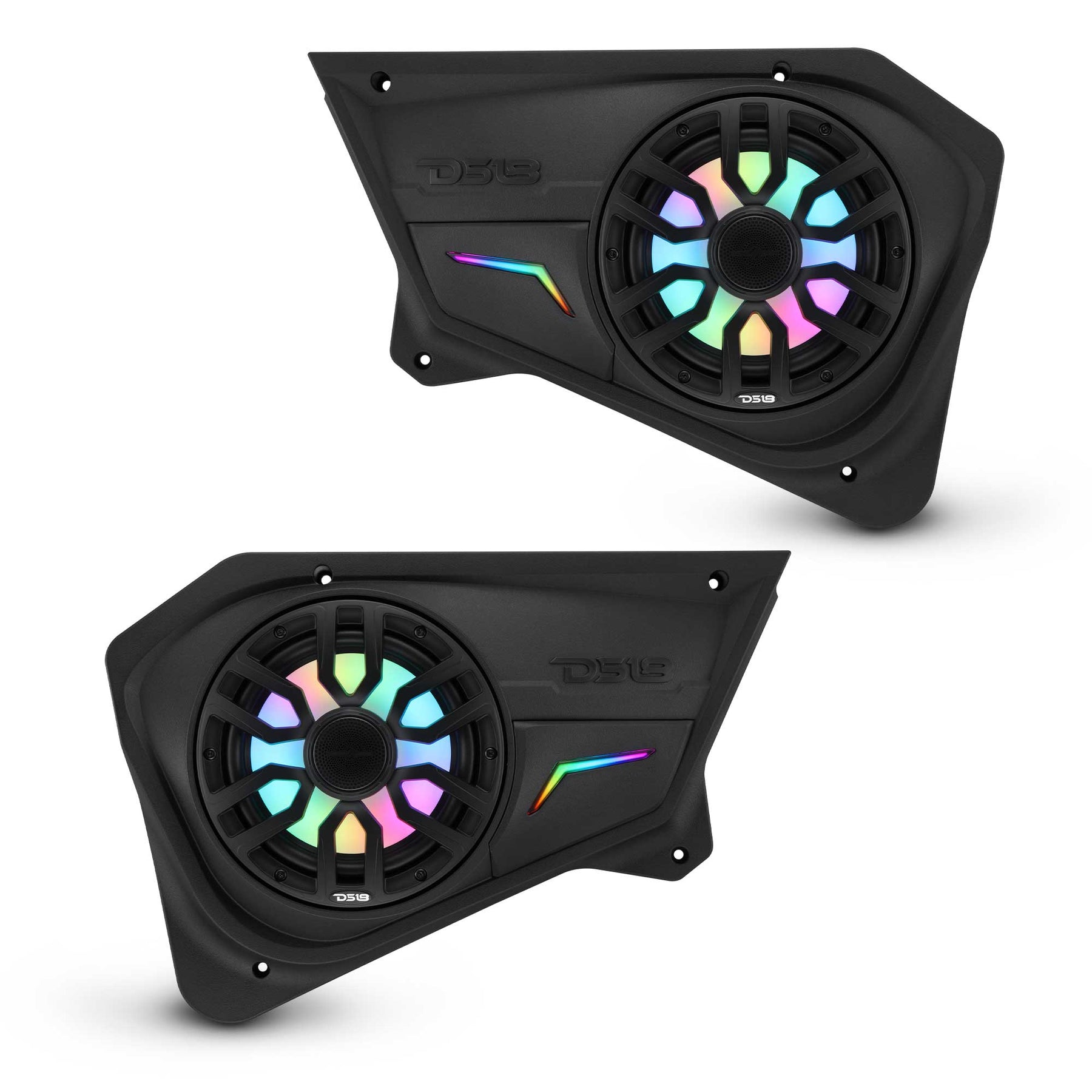 Polaris RZR Rear Door Panels Loaded with NXL-IQ/BK 8" Coaxial Speakers