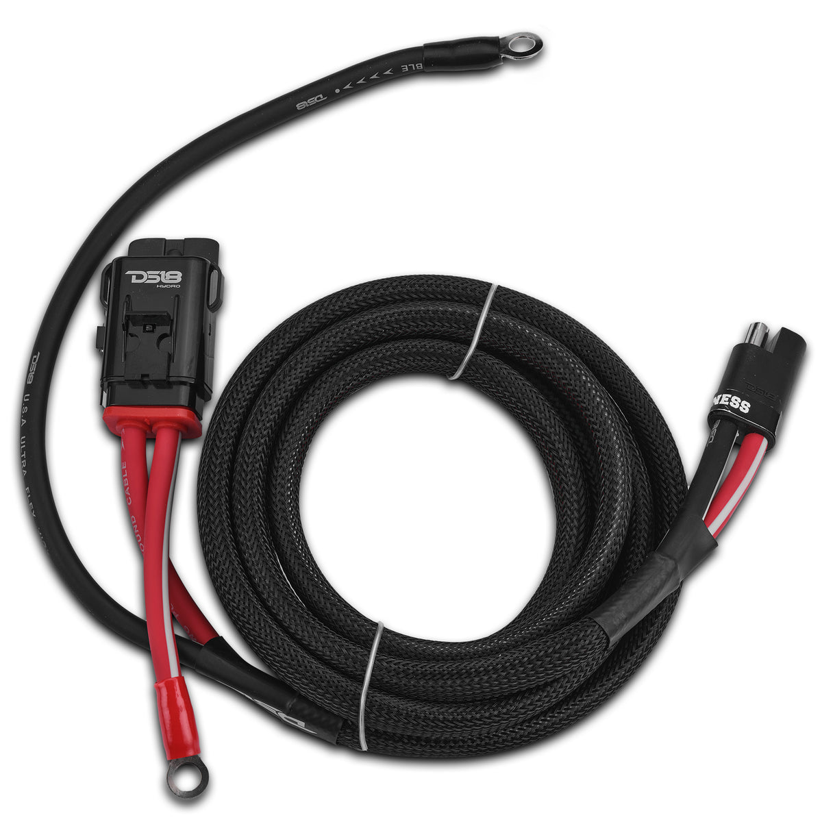 DS18 UTV 6-Gauge Power Harness Kit – 8ft Power & Ground Cables